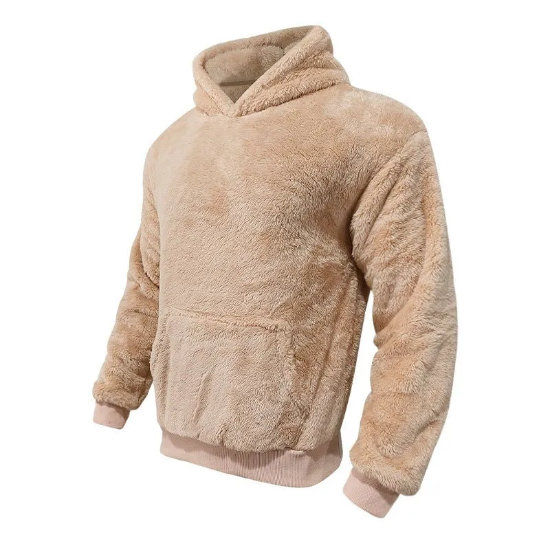 Plush Pocket Hoodie - Trendy vintertrøje til mænd