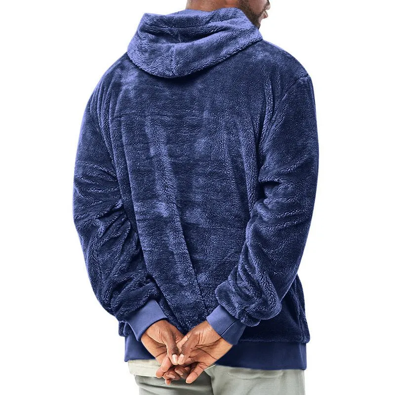 Plush Pocket Hoodie - Trendy vintertrøje til mænd