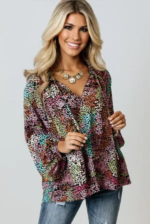 Pop of Color Blouse