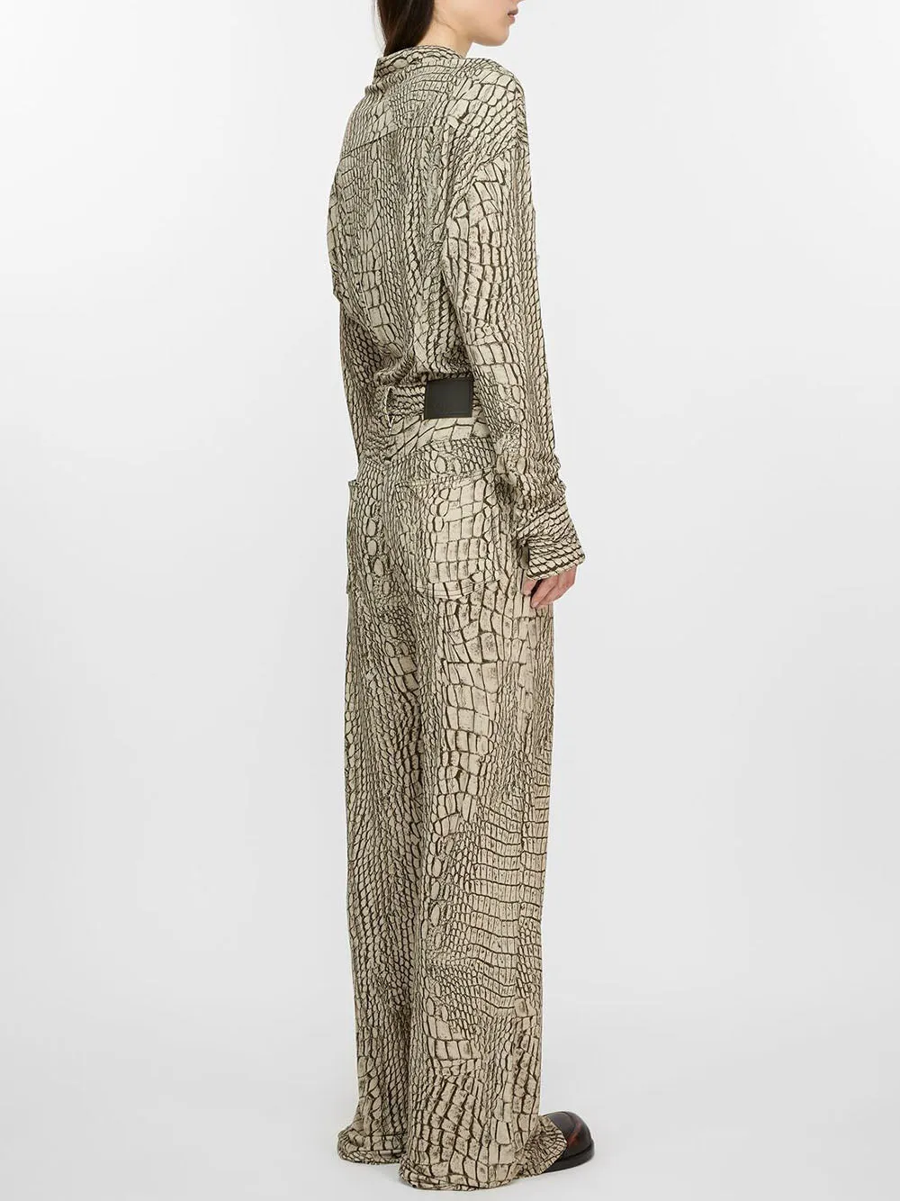 PRINTED CASUAL TROUSERS