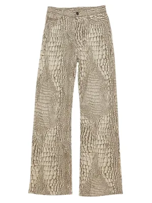 PRINTED CASUAL TROUSERS