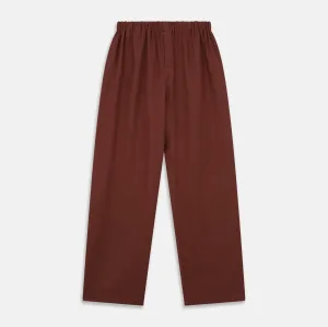 Red Cotton-Cashmere Pyjama Trousers