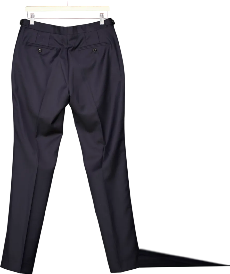 REISS Blue Aspire Modern Slim Fit Wool Suit Trousers W30