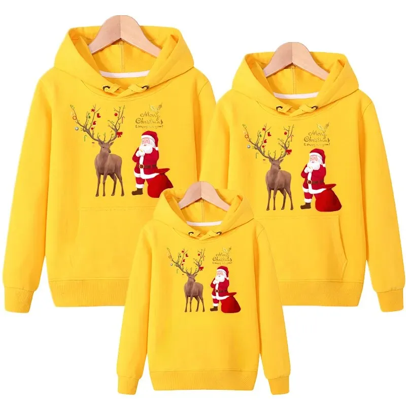 Santa Printed Long Sleeved Matching Christmas  Sweaters