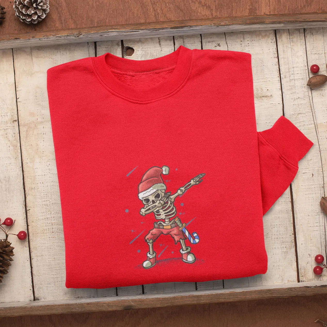 Skeleton Pose Christmas Sweatshirt, Womens Christmas Sweatshirt, Christmas Sweatshirts for Women, Christmas Women,Merry Christmas Sweatshirt