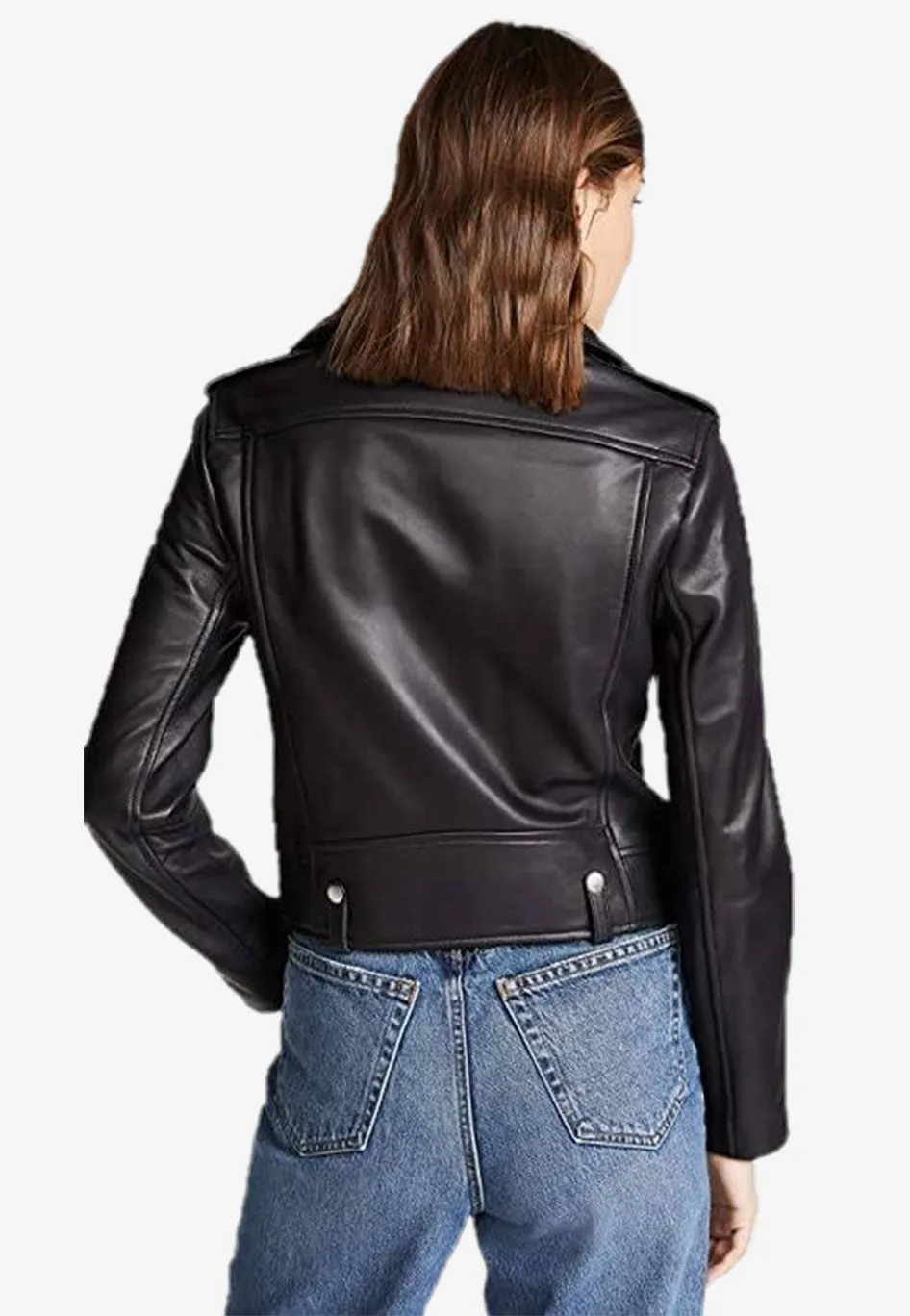 Sleek Leather Moto Vest