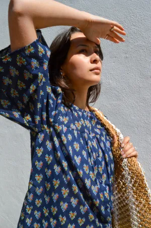 Stella Nova Delicate Printed Navy Heart Shirt
