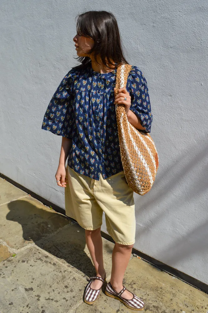 Stella Nova Delicate Printed Navy Heart Shirt