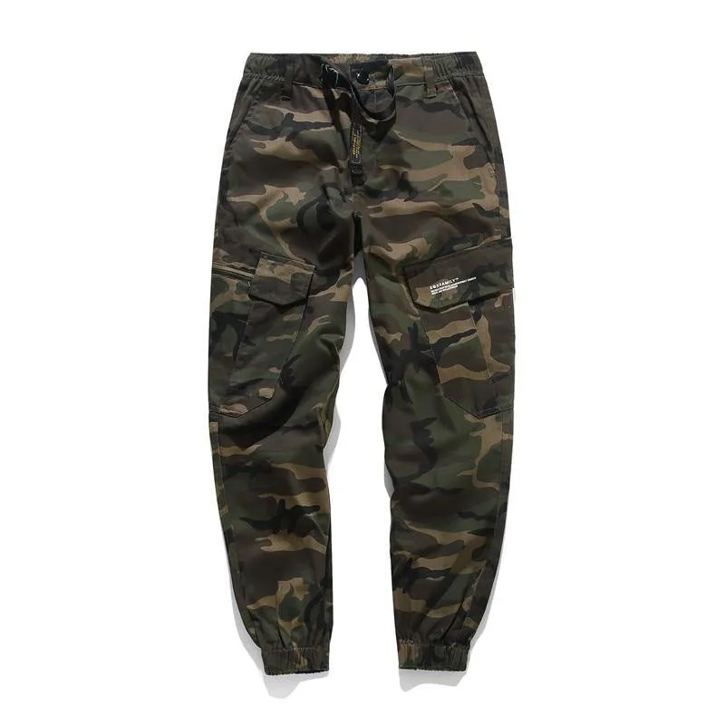 Streetwear Men's Camouflage Loose Fit Cargo Joggers