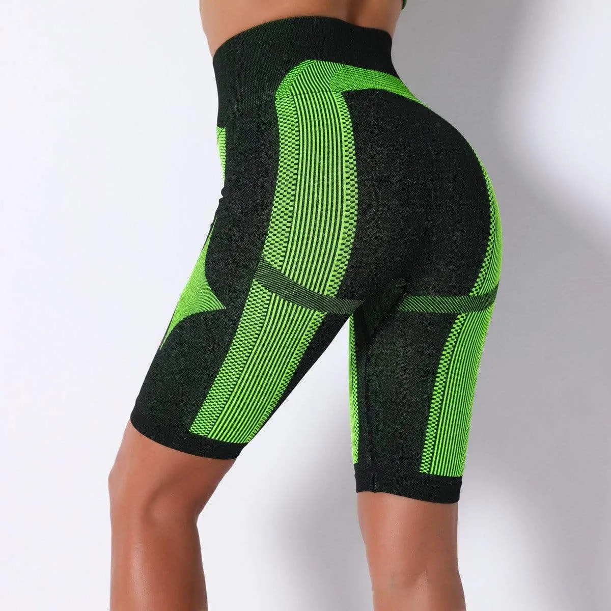 Stylish High Waist Yoga Shorts