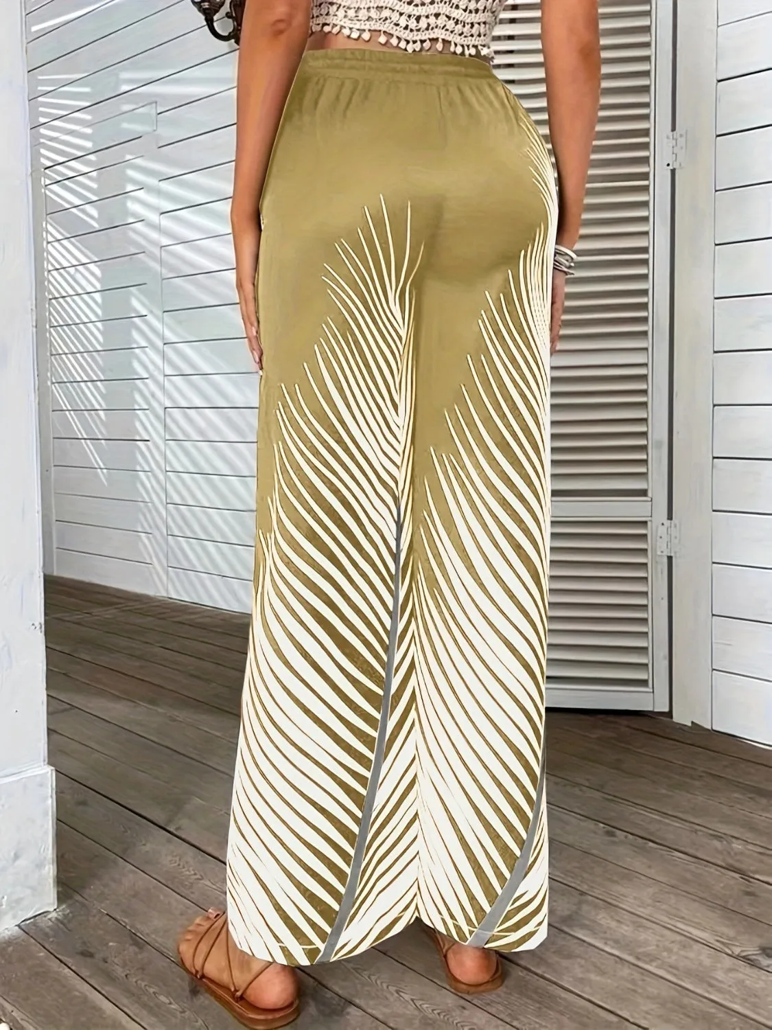 Stylish Print Wide Leg Pants (3 Colors)