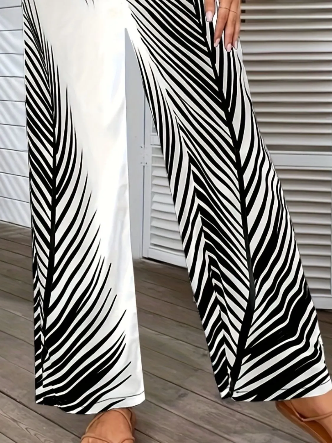 Stylish Print Wide Leg Pants (3 Colors)