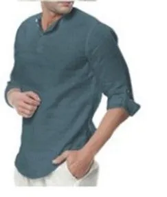 Summer Men Shirt Vintage Minimalist Elegant Trendy All-Matching Casual Men Shirt