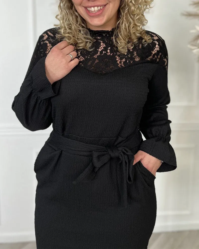 TastyHottie - Elegant patchwork lace dress