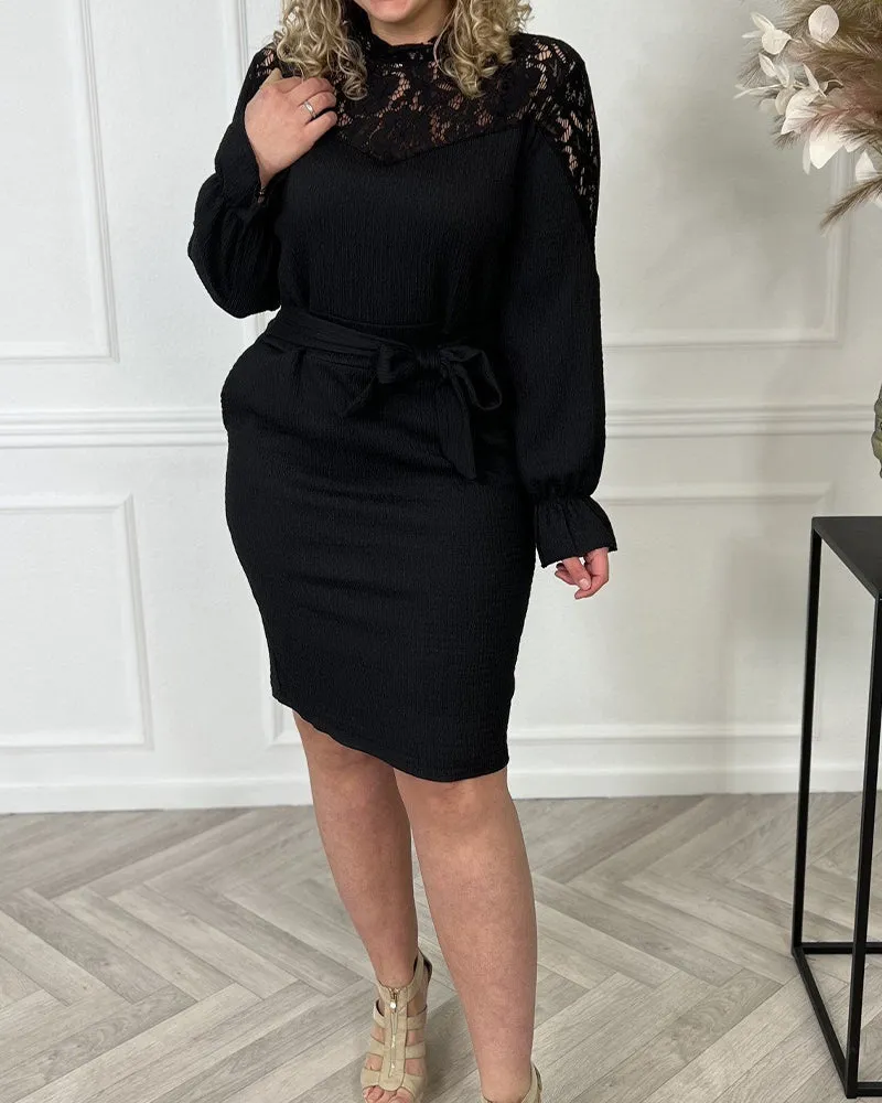 TastyHottie - Elegant patchwork lace dress