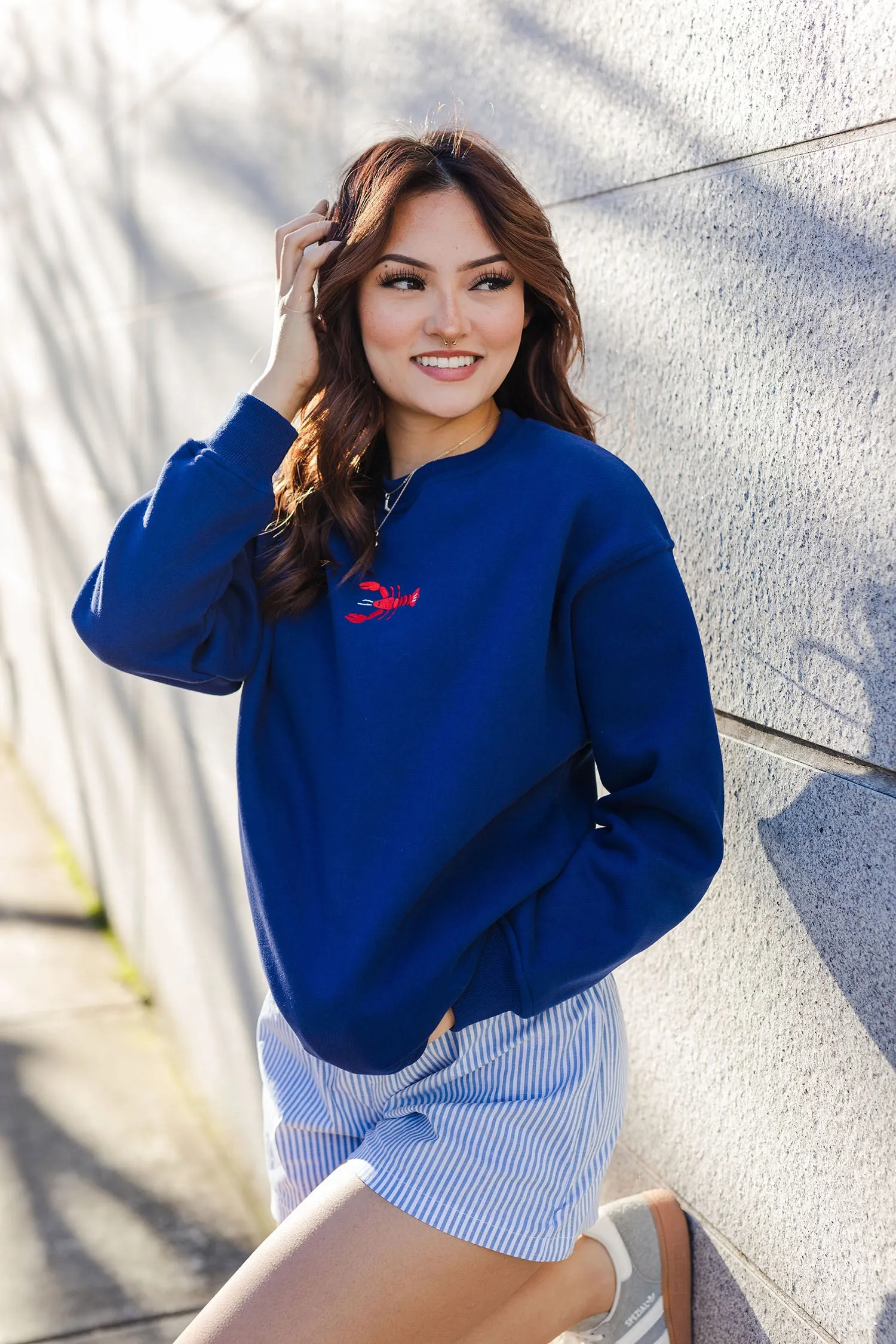 The Maine Thing Lobster Embroidered Sweatshirt