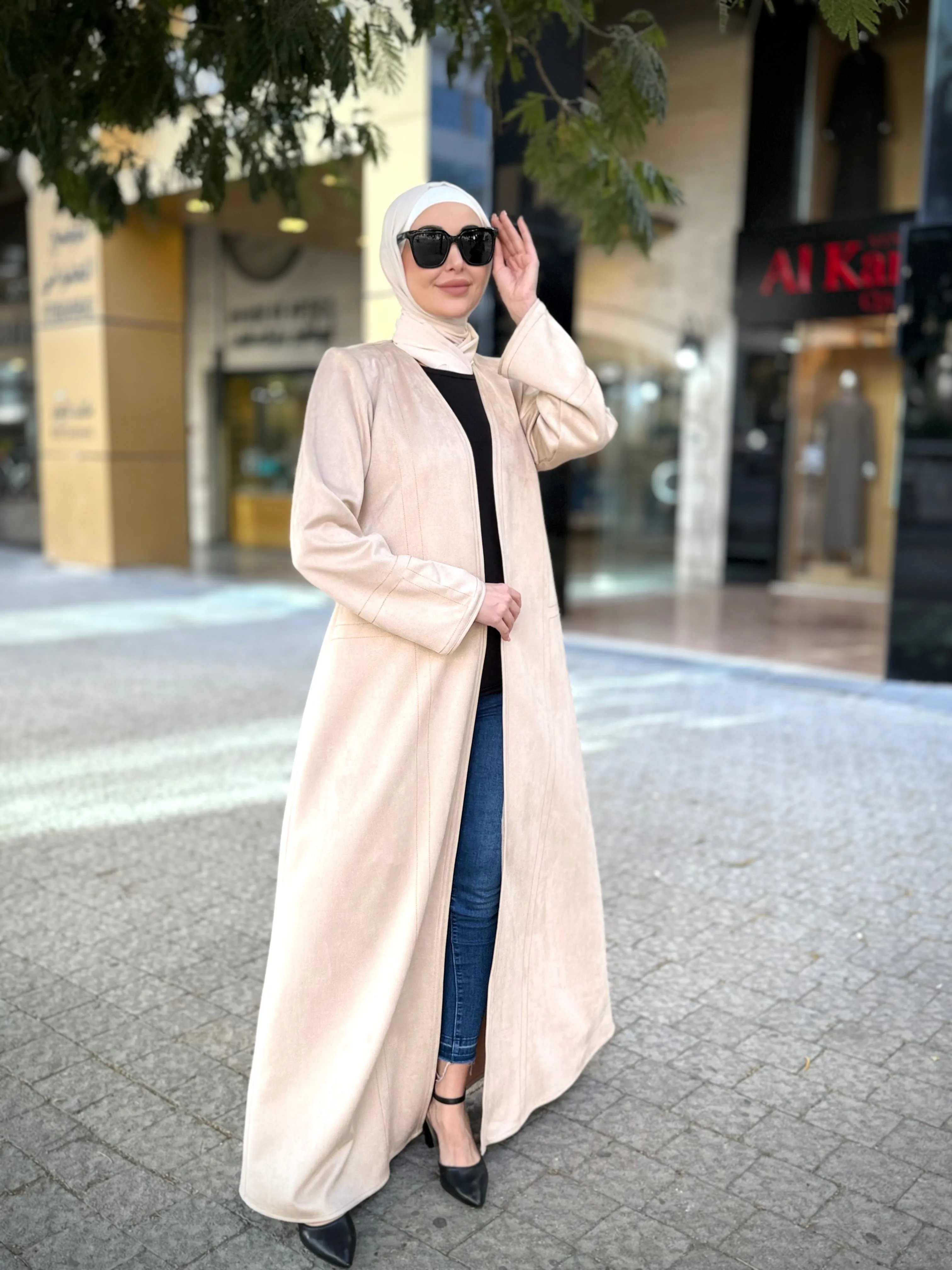 Trendy Suede Cardigan