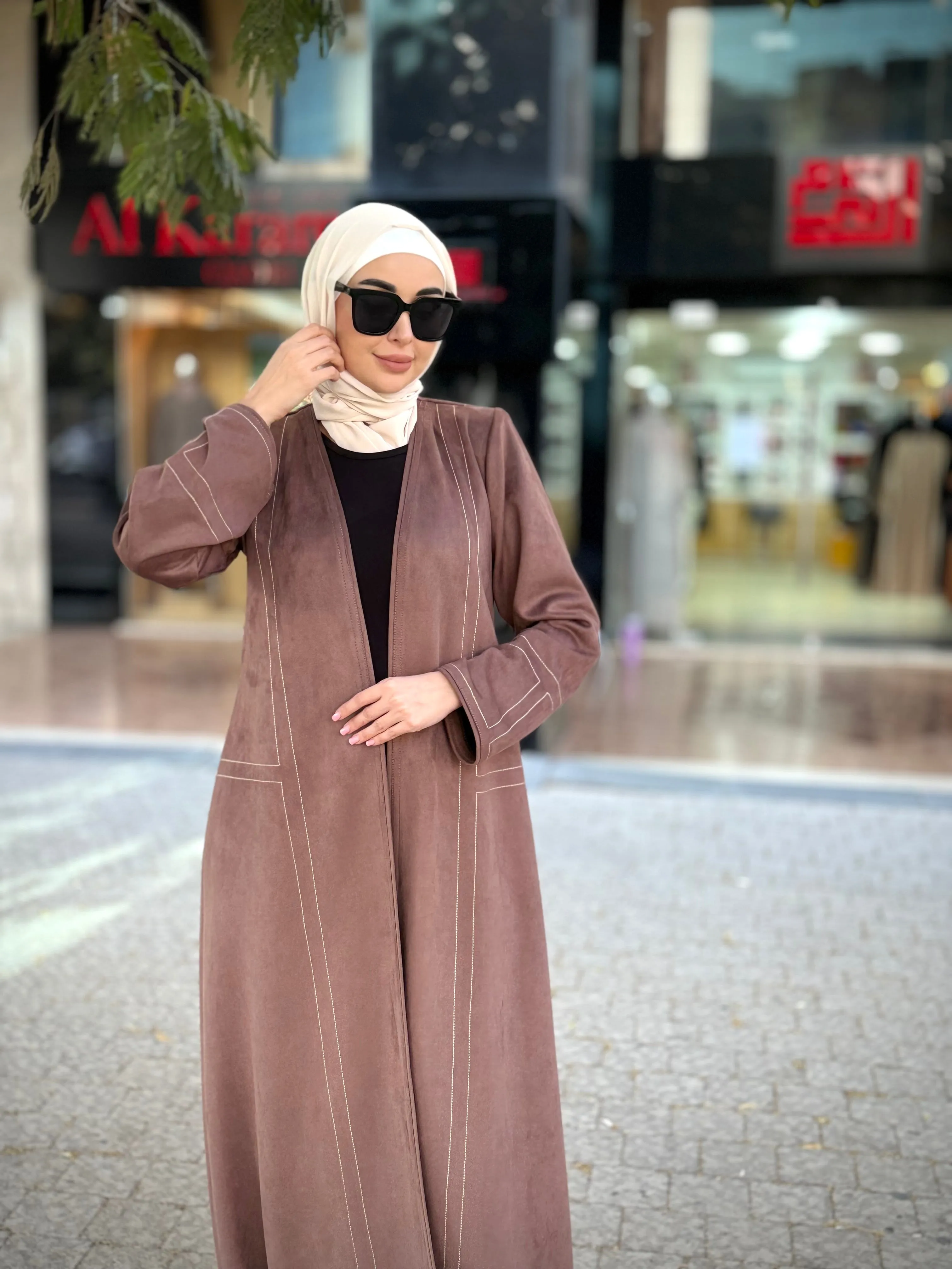 Trendy Suede Cardigan