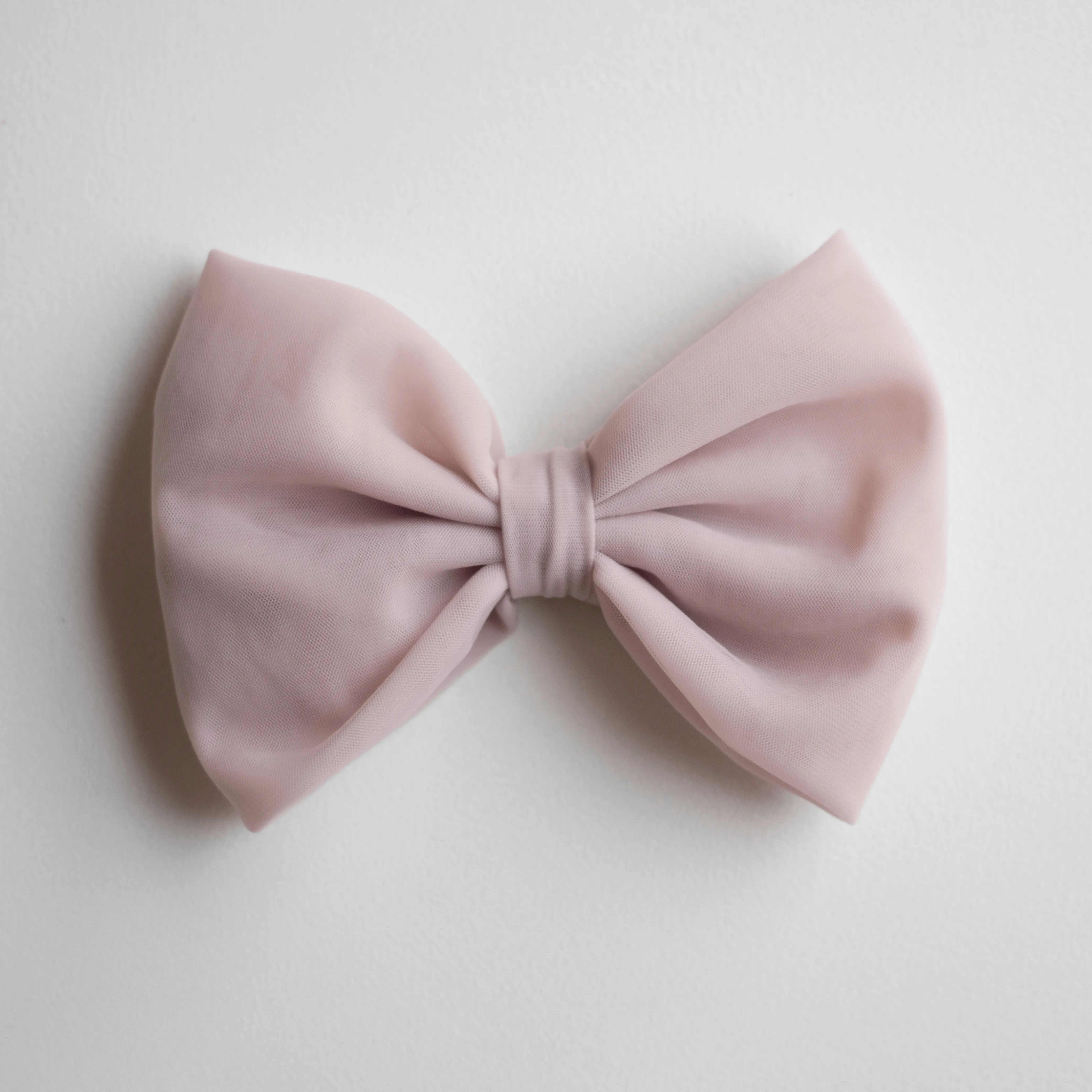 Tulle bow - classic - dusty pink