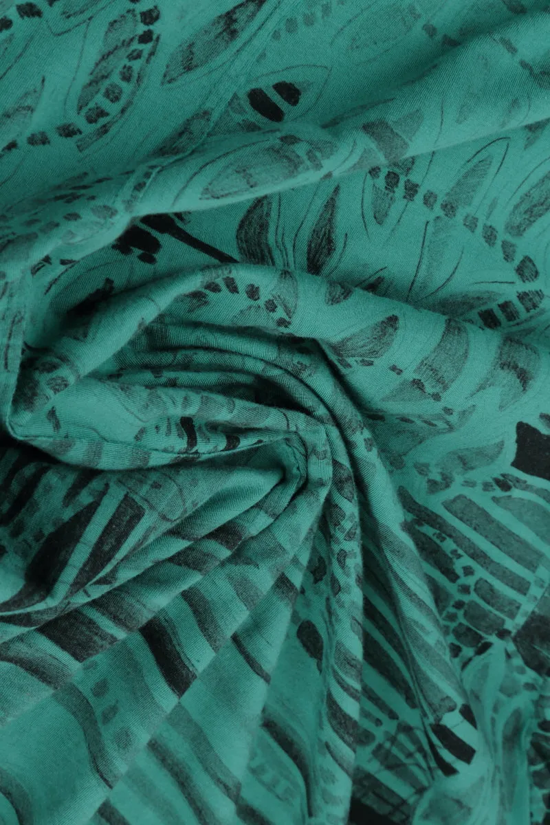 Turquoise Serenity Cotton Jersey Tunic Top