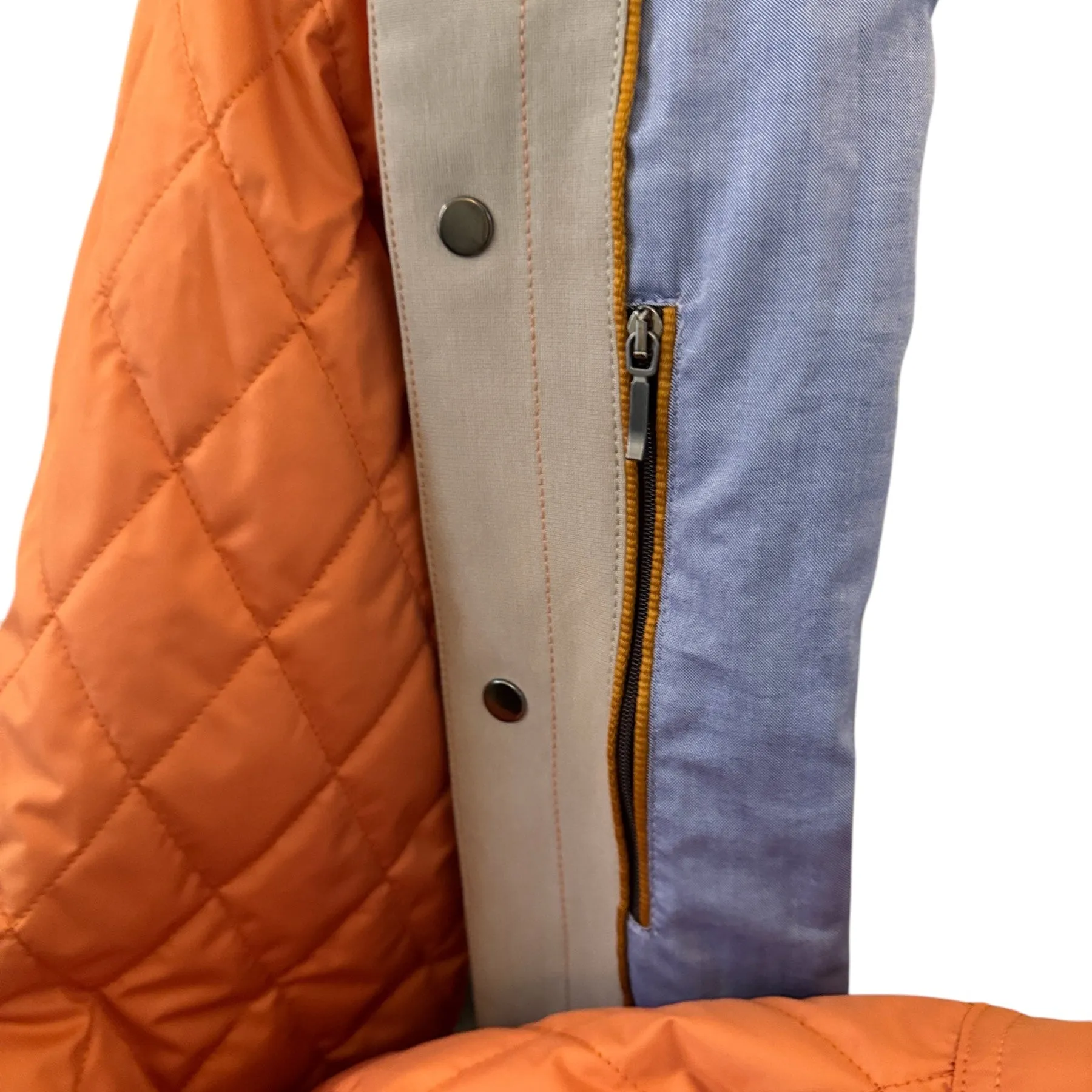 Waterville Nylon Diamond Quilt Shirt Jacket Dusty Orange