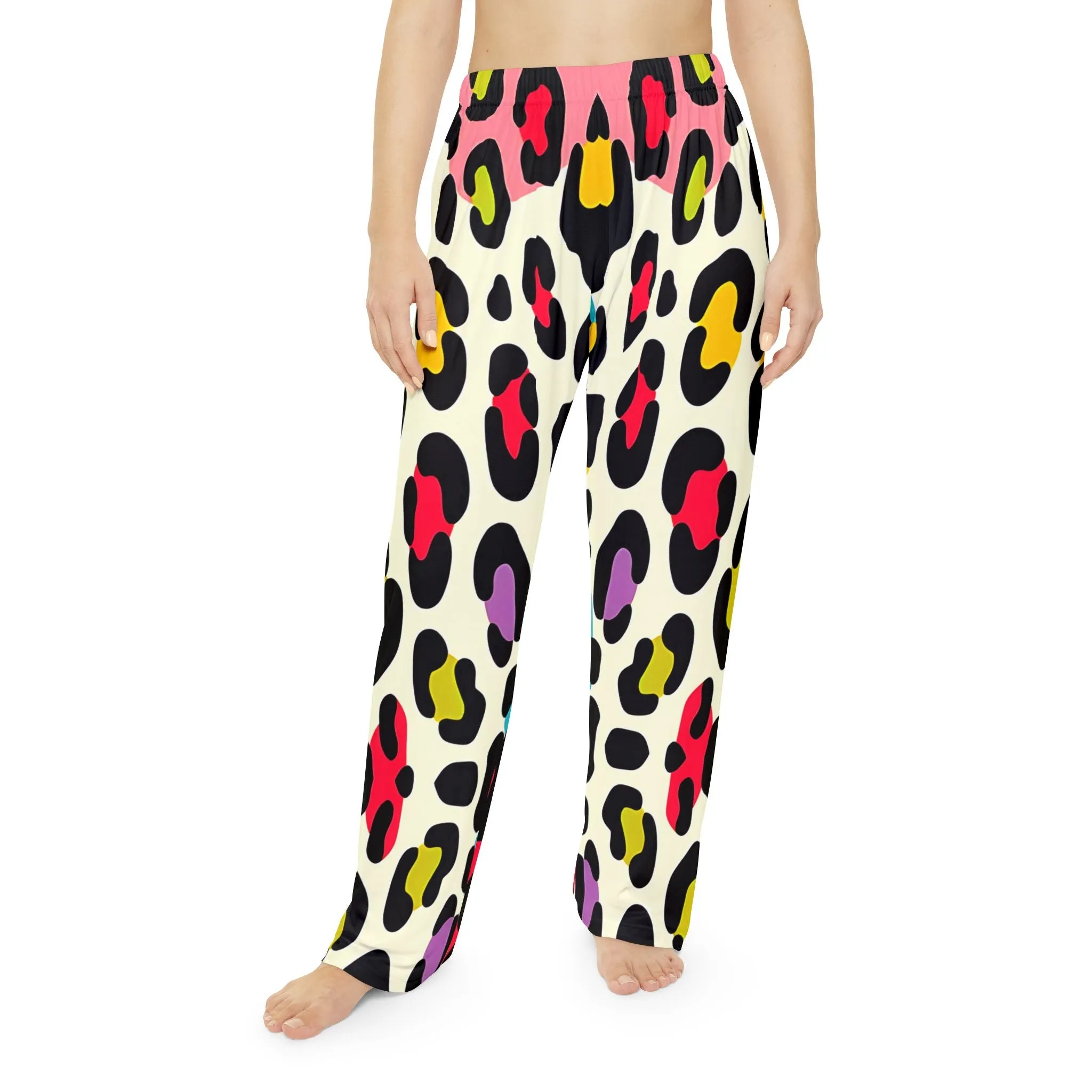 Weman's Leopard Print Pajama Lounging Pants