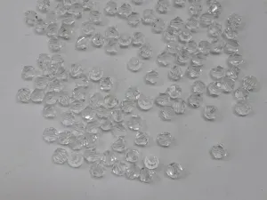 White New Cut Crystal Glass Beads- 4 mm (Wholesale)