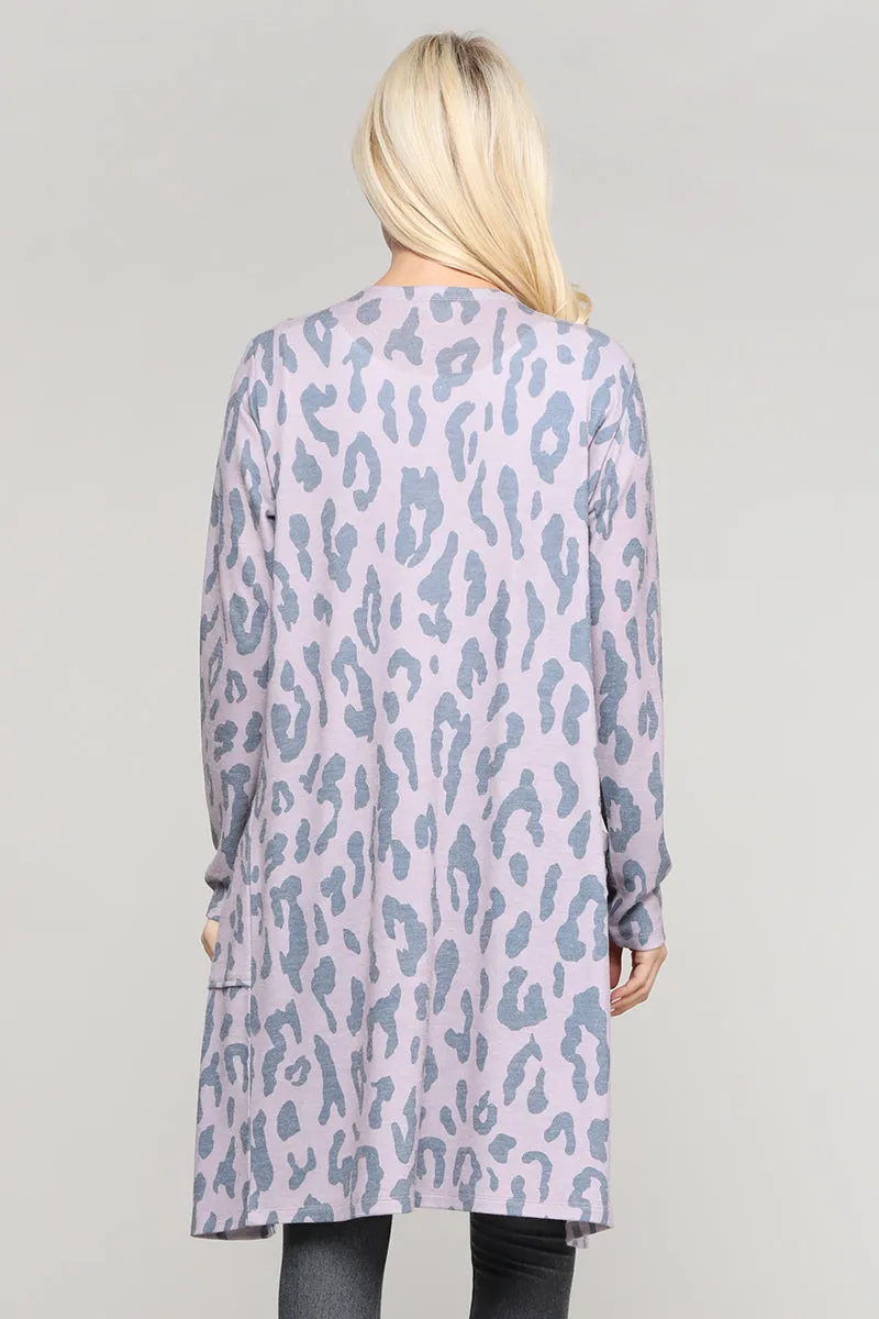 Wild for It Leopard Print Cardigan