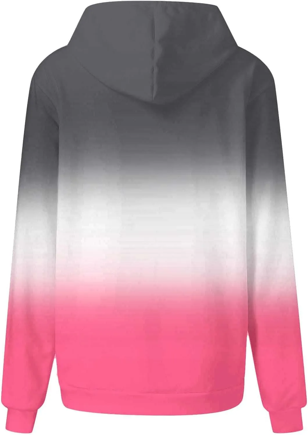 Women Gradient Color Oversized Hoodies Plus Size Loose Fit Cute Hoodie Baggy Sweatshirts Casual Long Sleeve Pullover