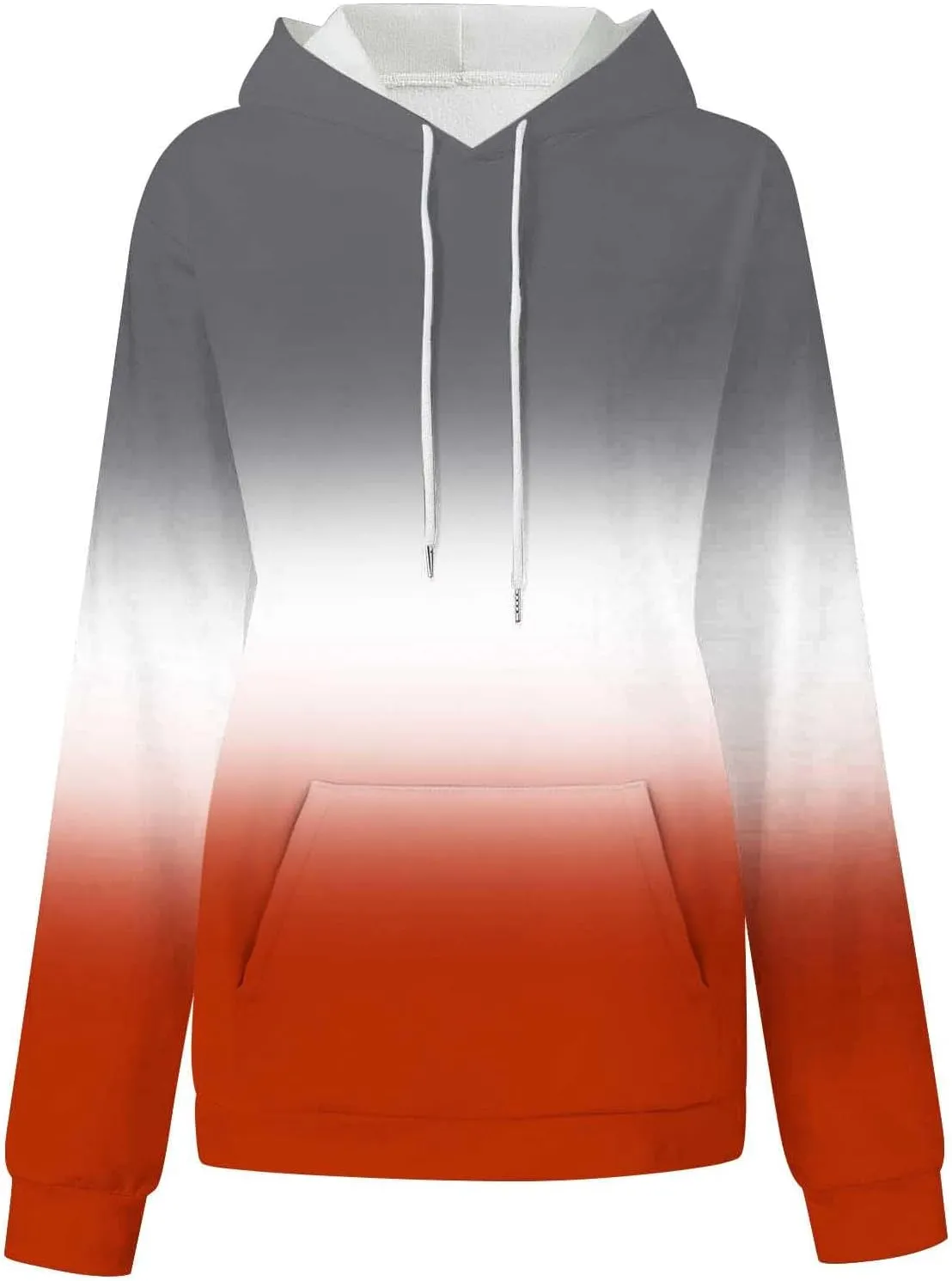 Women Gradient Color Oversized Hoodies Plus Size Loose Fit Cute Hoodie Baggy Sweatshirts Casual Long Sleeve Pullover