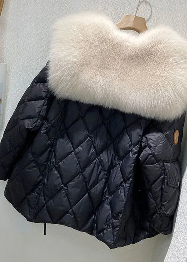 Women's warm down jacket with duck down lining