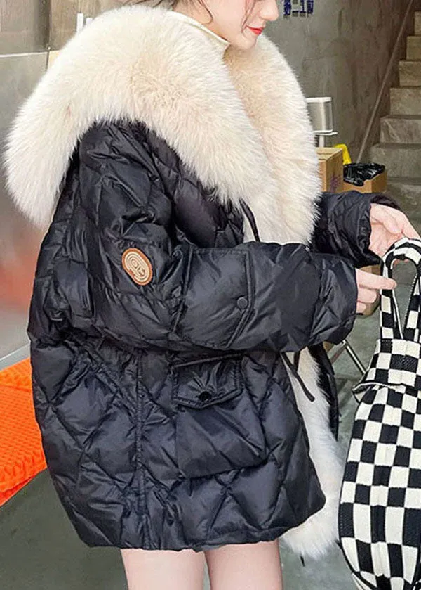 Women's warm down jacket with duck down lining