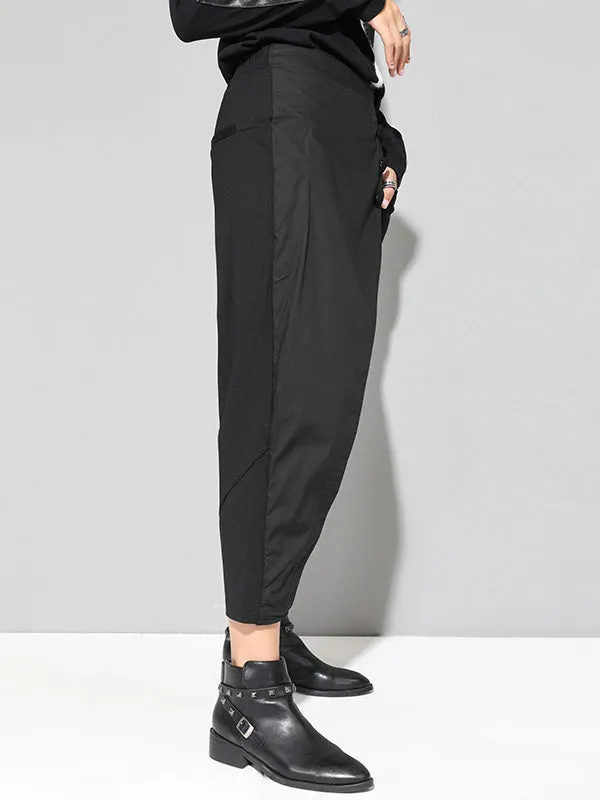 xakxx Leisure Fashion Irregularity Solid Color Harem Pants