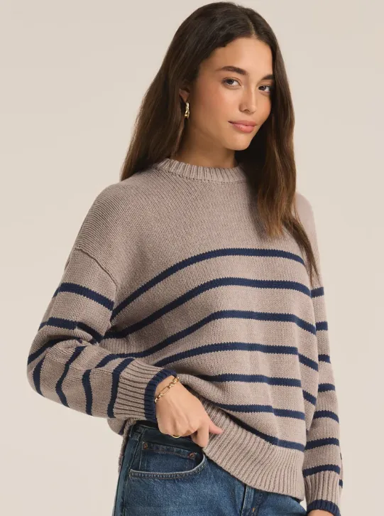 Z Supply Boyfriend Stripe Sweater