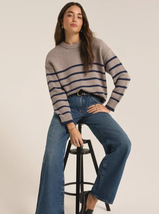 Z Supply Boyfriend Stripe Sweater