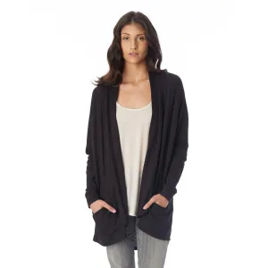 Zen Vintage Heavy Knit Wrap (Black)